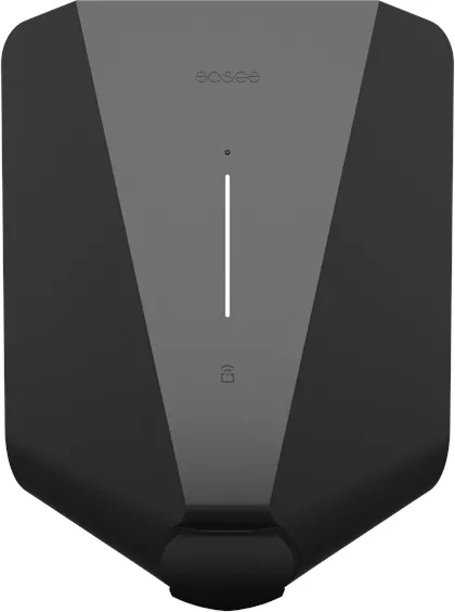 Easee LITE ladeboks 11 kW med kWh-måler, Type 2, WiFi og 4G, Sort